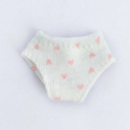 Cute OB11 Doll's Underwear DIY Elasticity Cotton Underwear 12 Colors Briefs Underwear