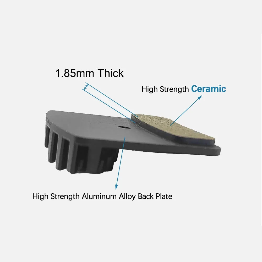 NUTT 4 Piston Y-5 Brake Pad Ceramics Heat Dissipation Cooling Disc Brake For Electric E-Bike Scooter Hydraulic Caliper