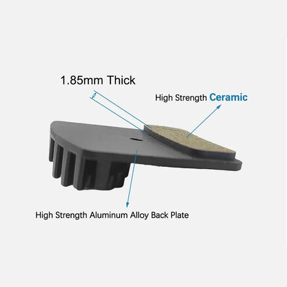 NUTT 4 Piston Y-5 Brake Pad Ceramics Heat Dissipation Cooling Disc Brake For Electric E-Bike Scooter Hydraulic Caliper
