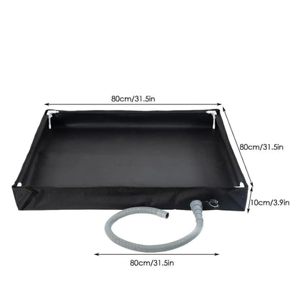 Camping Shower Tent Floor Base Outdoor Tent Shower Tray Folding Shower Pan Pets Shower Basin Base For Camping Travel Awning