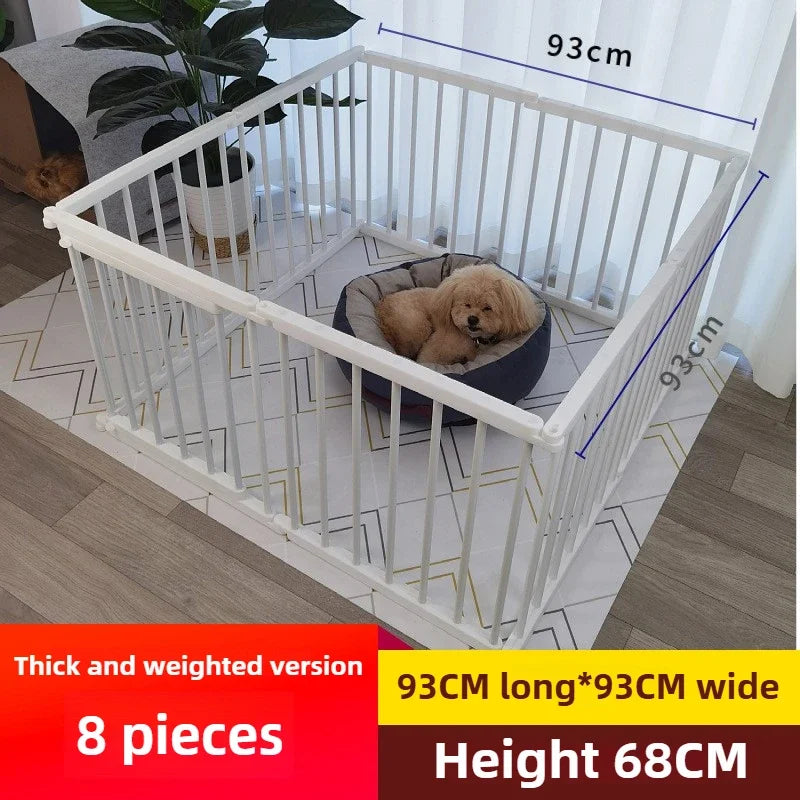 68CM in High Dog Fence Barrier Indoor DIY Poodle Teddy Fences Freely Combined Thickened Rabbit Cage Spliced Pet Guardrails