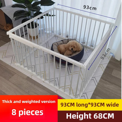 68CM in High Dog Fence Barrier Indoor DIY Poodle Teddy Fences Freely Combined Thickened Rabbit Cage Spliced Pet Guardrails