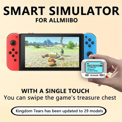 For Allmiibo Chargeable Intelligent Simulator Emulator Bluetooth-Compatible Universal Writer for Switch/Wiiu Gaming Accessories