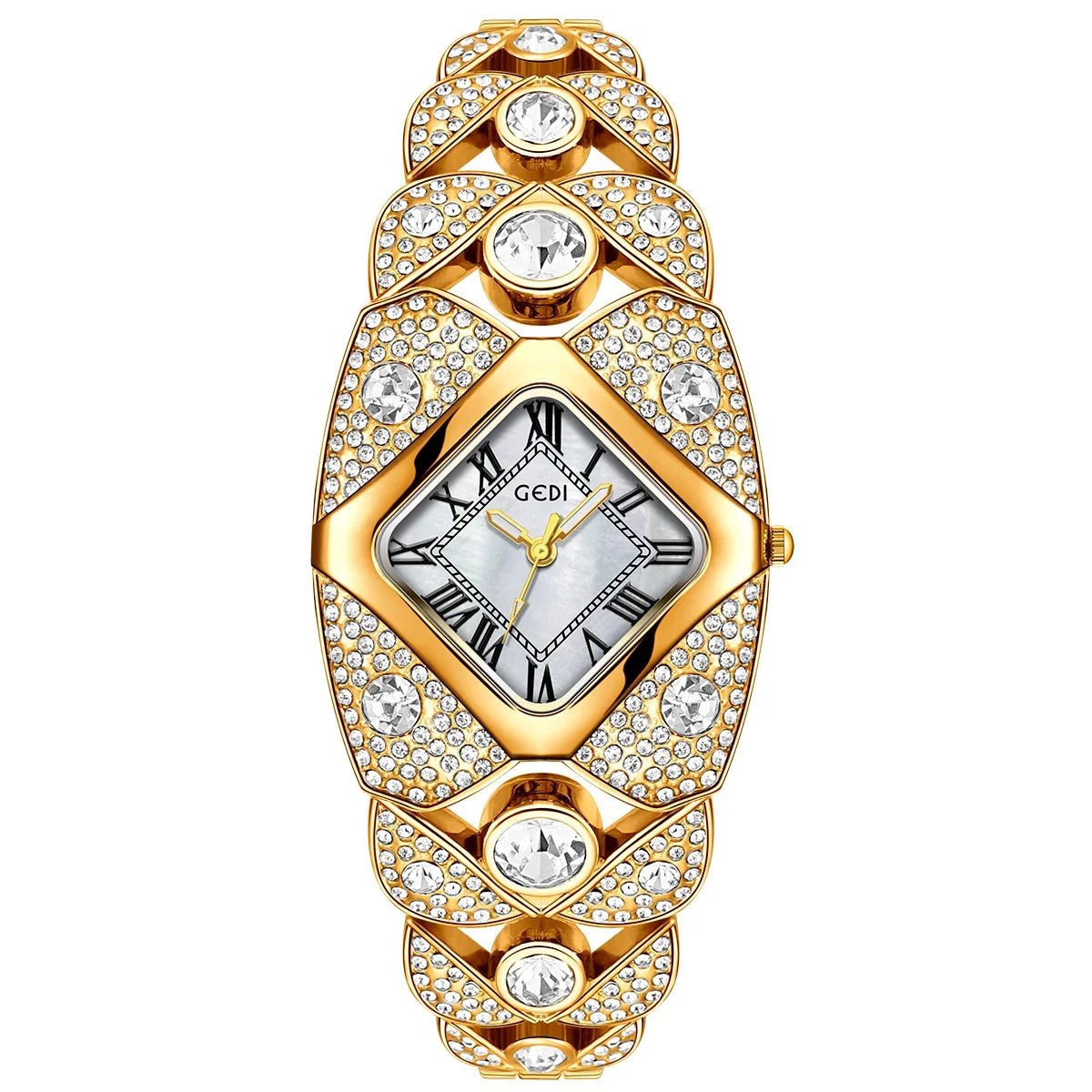 2026 New Women Watch Light Luxury Brand Diamond Inlaid Bracelet Watches Waterproof Ladies Fashion Quartz Clock Wristwatch Gift