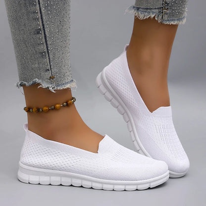 Spring new women's sports shoes, fashionable, breathable, lightweight, non-slip, wear-resistant, casual sports shoes, flat shoes