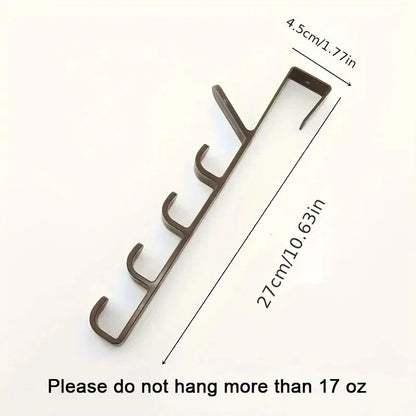1pc Bedroom Door Hanger Clothes Hanging Rack Over the Door Plastic