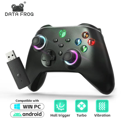Data Frog Wireless Controller For Switch OLED/LITE/PC/Android Console Pro Gamepad with Programmable Turbo Function