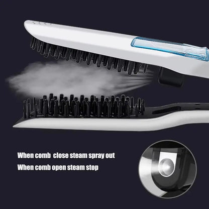 LCD Display Steam Hair Straightener PTC Heated Scalable Electric Hair Straightener Fast Heating Frizz-Free