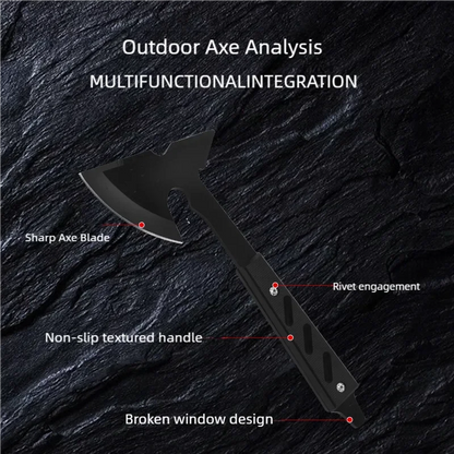 Cutting, Felling, Self-Protection, Safety Axe, Outdoor Camping Axe, Outdoor Camping Multifunctional Two Models