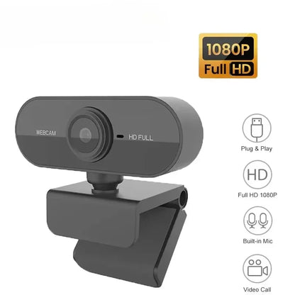 1080p FHD Webcam with Microphone, USB Computer Camera for Laptop