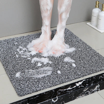 Non-slip Hollow Bath Mat, Foot Massage Shower Mat, Quick-drying Bathtub Mat for Bathroom, Hotel & Floor, Grey
