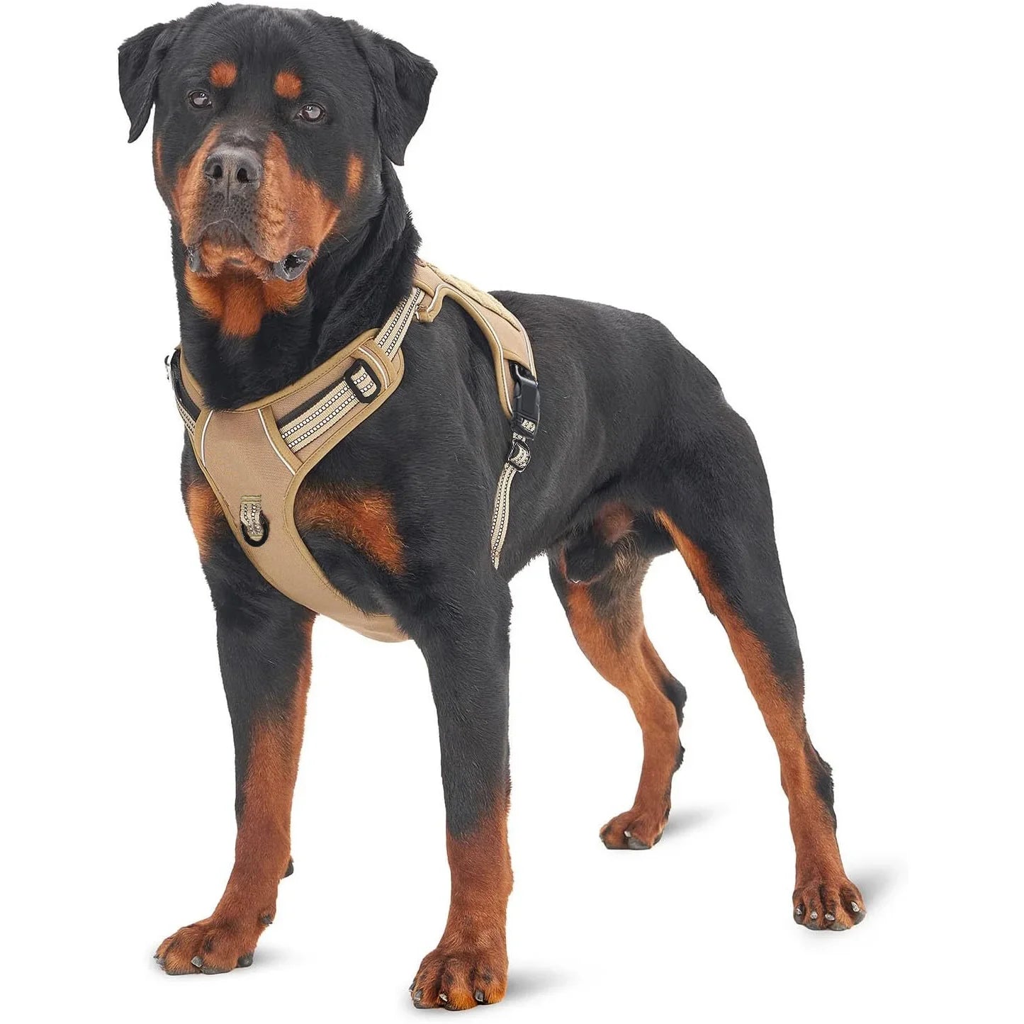 Military Tactical Dog Harness No Pull Large Reflective Straps Durable Vest with Control Handle