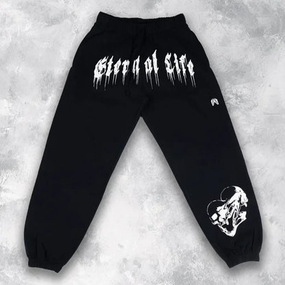2024 European and American Men's New Year Wear Sports Pants Casual Sports Training Pants Men's Gym Pants