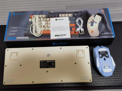 Wireless Keyboard 80 Key 80% Layout Spanish Russian Arabic Korean Keyboard Mouse Set Bluetooth 2.4G 2000mAh Type C K92 Backlight