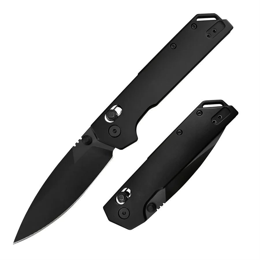 Ks2038 Lightweight Folding Knife - 3.4" EDC Tool Spear Point Blade DuraLock Outdoor Pocket Knife with Reversible Clip for Hunting, Camping