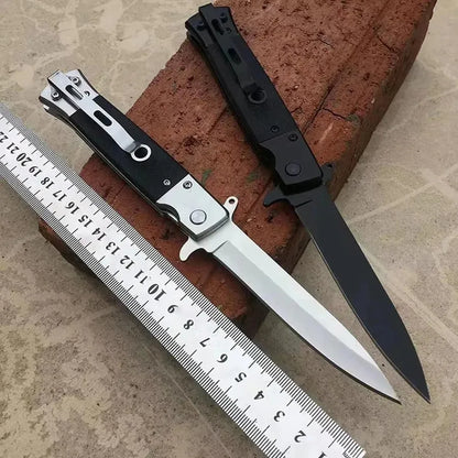 Portable Outdoor Folding Knife Stainless Steel High Hardness Multi-Purpose Small Knife for Wilderness Survival