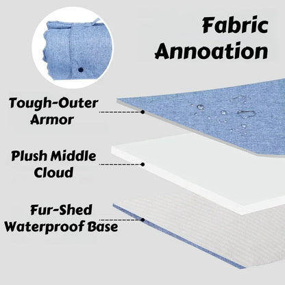 All-Season Portable Pet Bed for Outdoor & Indoor Use: Waterproof, Chew-Resistant  Mat for Dogs and Cats with Easy-Clean Design