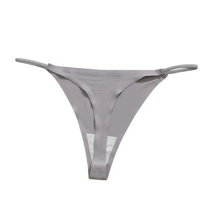 Ice Silk Underwear Trendy Thin Strap Ladies Underwear Plus Size Underwear Lightweight Stretchy Breathable Smooth Soft Underwear