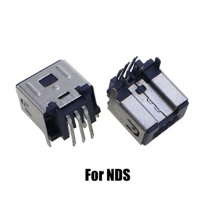 2pcs For NDS NDSL NDSi XL Power Socket Charging Port For GBA GBASP Link Connector For Switch / Lite / Oled / Pro NS Console