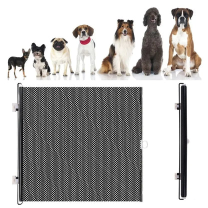 Pet Accessories Guard Retractable Fence Gate Barrier Folding Pet Network Fence Universal with Hook Baby Safe Guard Door Bedroom