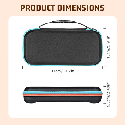 Storage bag for Switch 2 game console, red and blue color scheme, protective bag