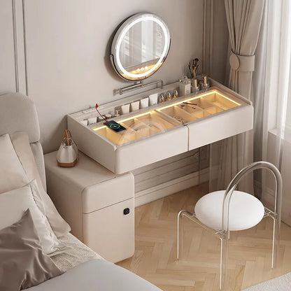 Makeup Dressing Vanity Table Accessories Storage Modern Vanity Table Bedroom Table De Maquillage Avec Miroir Bedroom Furniture