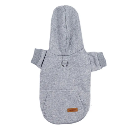 Winter Dog Clothes for Small Dogs Warm Fleece-Lined Hoodie Cozy Cotton Pullover Sweater Puppy Cute Pet Outfits for Cold Weather