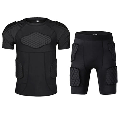 Sports Honeycomb Anti-Collision Suit Anti-Collision T-Shirt Shorts Football Cycling Sports Protective Gear