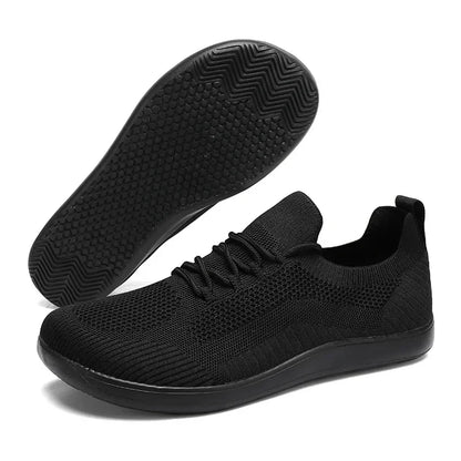 Men's Wide Toe Minimalist Sports Shoes Breathable and Comfortable Hiking Shoes Breathable Black Fitness Running Women's Shoes