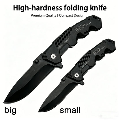This multi-functional all-in-one folding knife is a portable tool for outdoor camping, hiking, survival, and household peeling