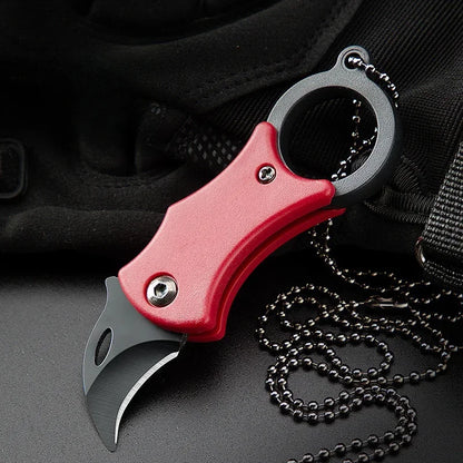 Mini Folding Knife Portable Pocket Knife Camping Food Processing Food Construction Repair Outdoor Equipment Keychain Mouth