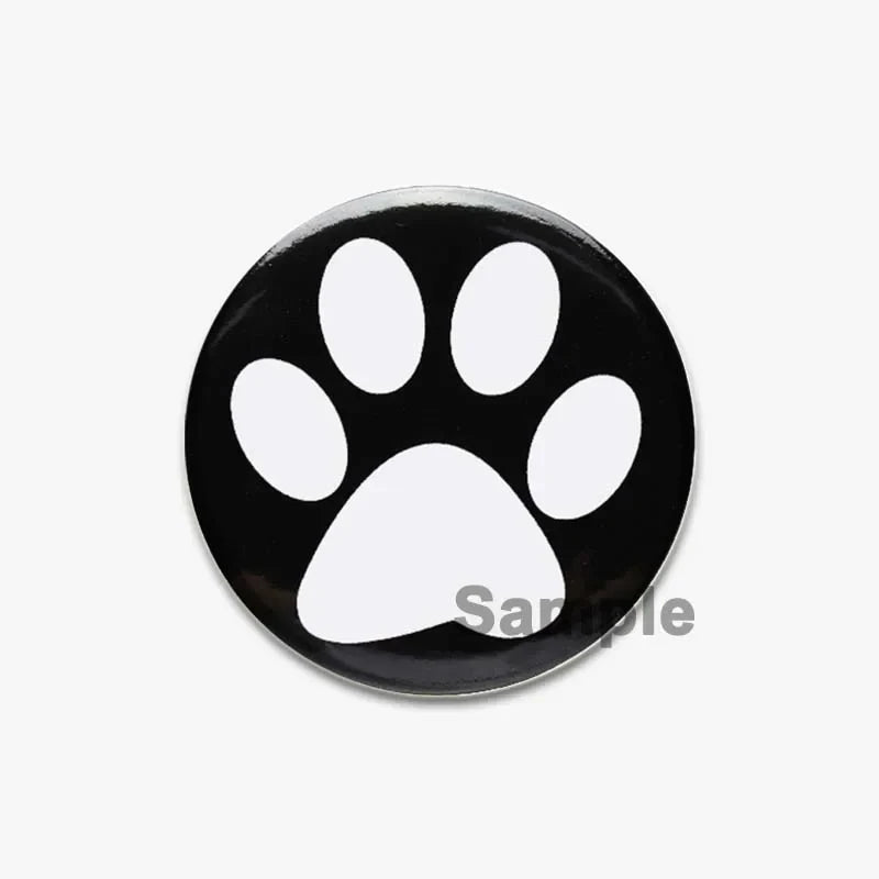32/44/58mm Creative Round Animal Letter  Pins Cartoon Character Funny Quotes Brooch Badge Punk Jewelry Gift For kids or Firends