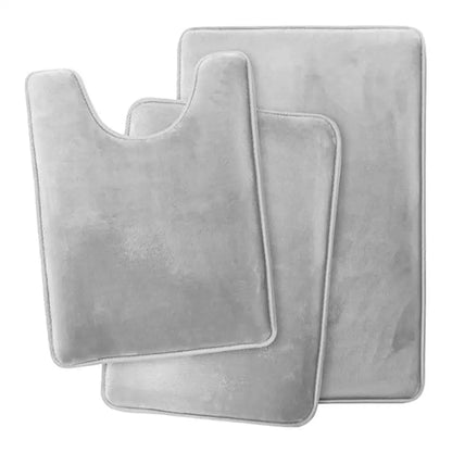 G6KF Set of 3 Bathroom Rugs Toilet Mats Super Absorbent Floor Mat European Decoration