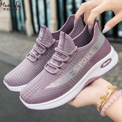 New Spring Fabric Shoes for Women Anti Slip Soft Soled Flat Shoes Casual Sports Shoes Comfortable Women's