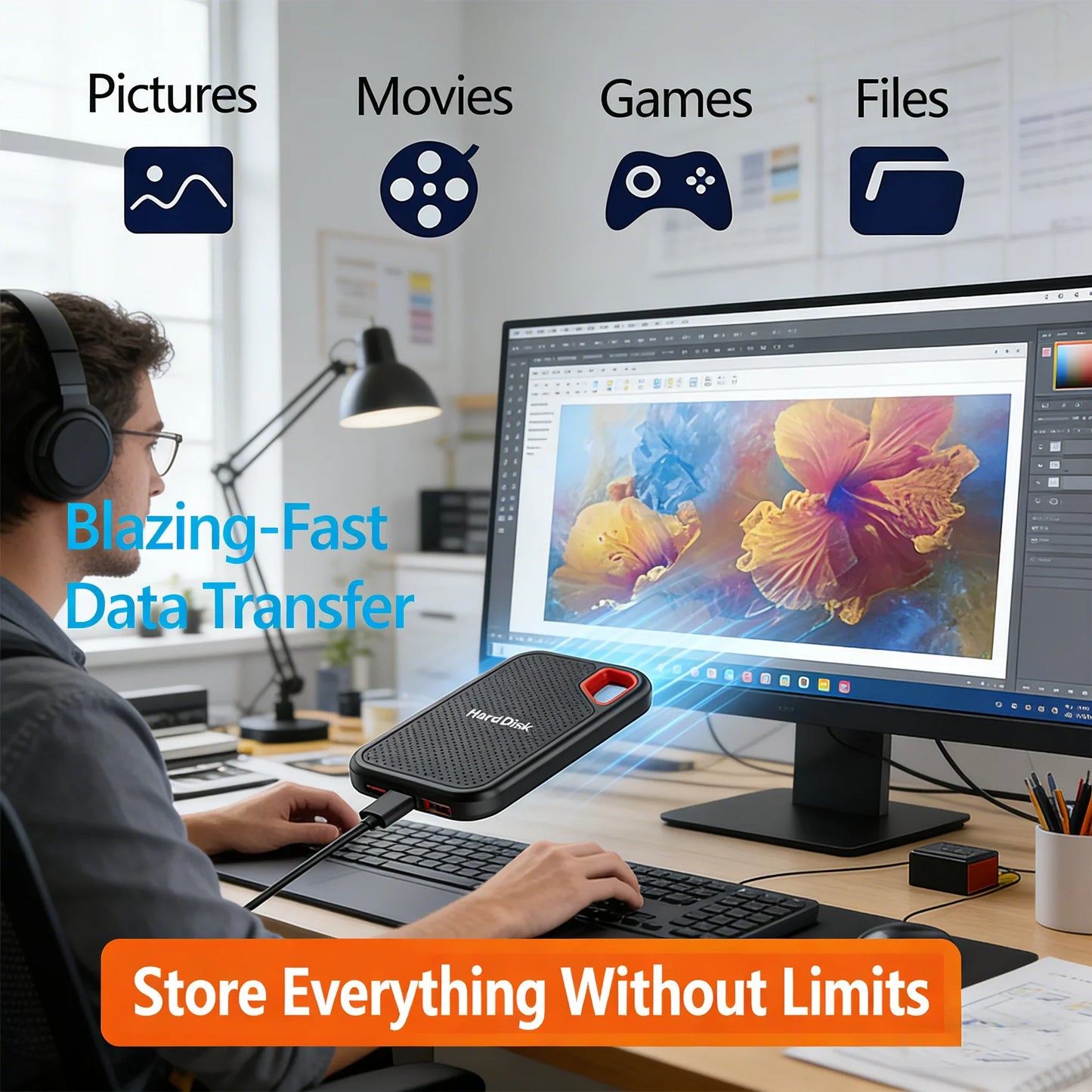 Ultra Thin Solid State Hard Drive 2tb Brings Comfortable Use 1tb SSD Meets Light Demands and 4tb Massive Media Resources Easily