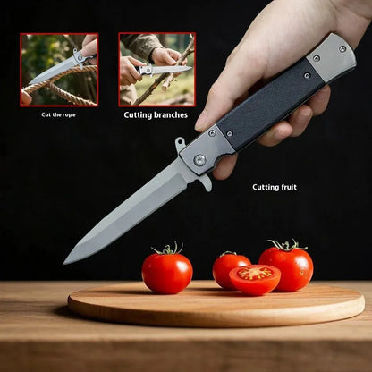 Camping Survival Folding Knife High Hardness Stainless Steel Blade EDC Pocket Knife for Outdoor Fruit Paring