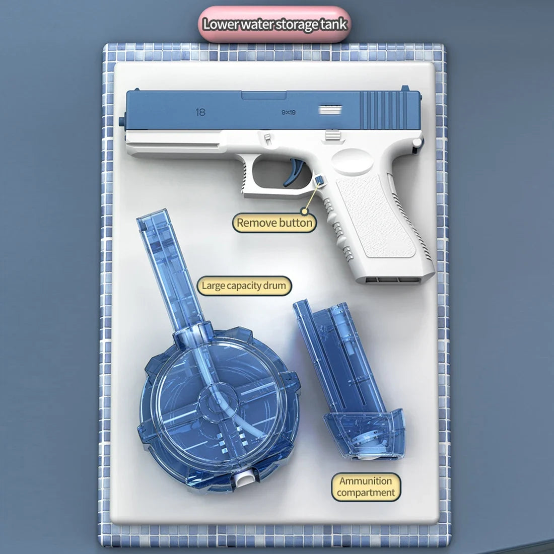Electric Water Gun Water Spray Toys Bursts Children's High-pressure Strong Charging Energy Water Automatic Children's Toy Guns