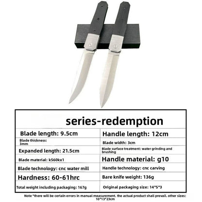 New CK Folding Knife Outdoor Multi functional Sharp Knife Camping Mountaineering Portable Survival Folding Knife