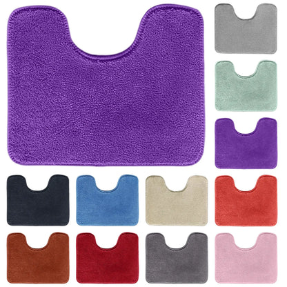U-Shaped Toilet Mat Bathroom Mat Bathroom Carpet Bathroom Carpet Memory Foam Bath Mat Anti-Skid Super Absorbent