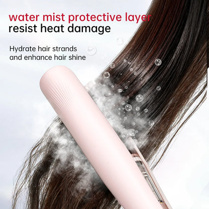 Steam Hair Straightener, Steam Sesh, Reduces Damage, Nourishes Hair & Expedites Straightening, Flat Iron with Press Smooth