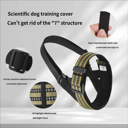 Tactical Outdoor Dog Muzzle for Large Dogs Bite Proof Anti Bark Pet Anti-barking dog tactical muzzle; anti-ingestion dog muzzle
