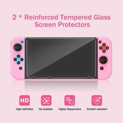Switch Storage Bag 16 in 1 Switch Console Accessory With Switch Carry Case, Protective Case, Screen Protector Adjustable Stand