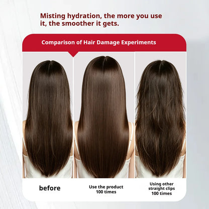 Steam Hair Straightener, Steam Sesh, Reduces Damage, Nourishes Hair & Expedites Straightening, Flat Iron with Press Smooth