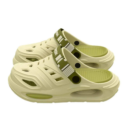 Arch support, anti slip, soft sole, wear-resistant cool slippers for wearing, thick sole breathable odor proof summer hole shoes