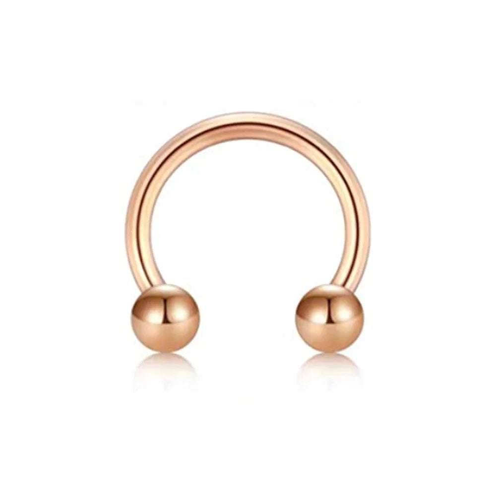 31 Styles 16G Surgical Steel 1 Pcs Nose Septum Rings Piercing Jewelry Horseshoe Cartilage Earring Eyebrow Lip Retainer 8mm 10mm