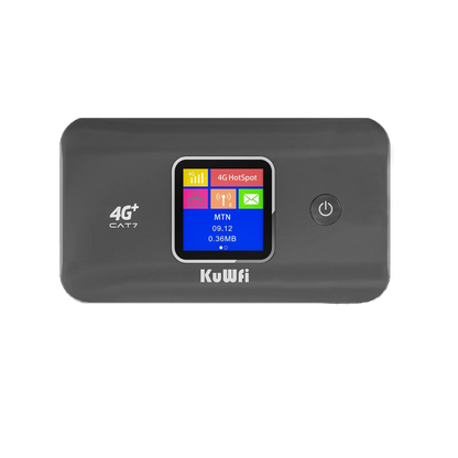 KuWfi MF801 Portable WiFi for Travel | High-Speed Internet|Long-Lasting 3000mAh Battery, Compact & Secure Mifi Router for Use
