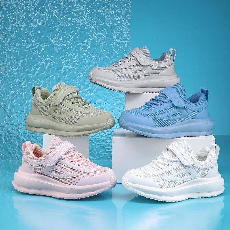 New Children Casual Shoes Breathable Knit Mesh Sneakers for Kids Boys Girls Lightweight Comfortable Running Walking Sports Shoes