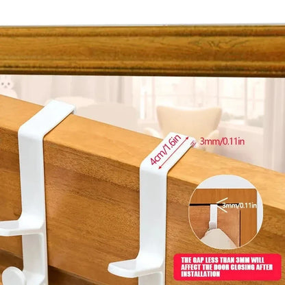 1pc Bedroom Door Hanger Clothes Hanging Rack Over the Door Plastic