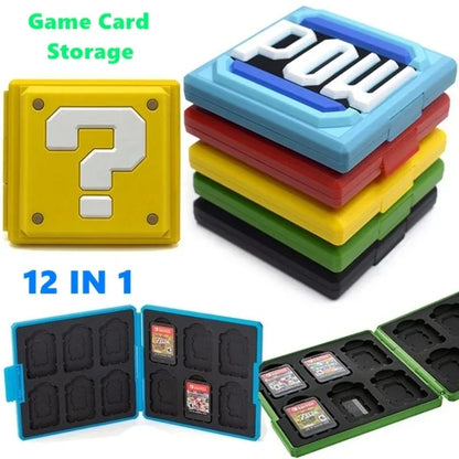 12 in 1 for Switch OLED Hard Game Card Case Storage Box Game Cartridge Case for NS Switch Games for Micro SD Memory Cards
