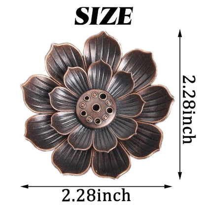 Incense Holder for Sticks,Incense Burner, Lotus Detachable Ash Catcher for Home Decor,Yoga SPA Fragrance Accessories